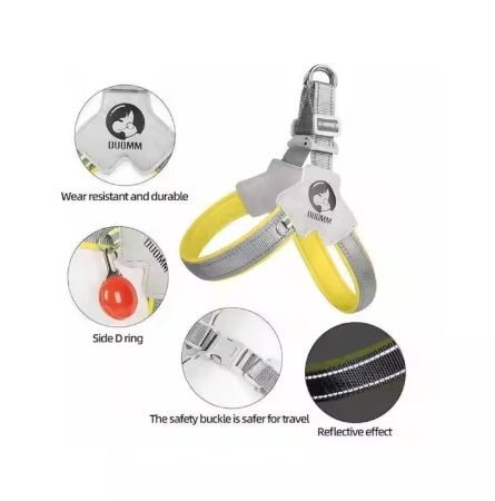 PawGearCo Adjustable Reflective Dog Harness Set - PawGearCo