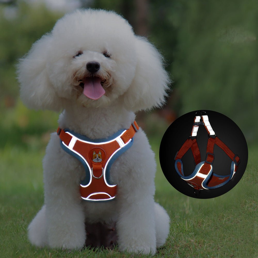 PawGearCo No - Pull Reflective Harness & Leash Set - PawGearCo