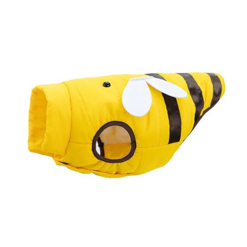 Warmly Dog Coat Cute Bees Pets Costume Outfit Winter Dogs Clothes For Cold Weather Small Medium Large Dogs Jacket - PawGearCo